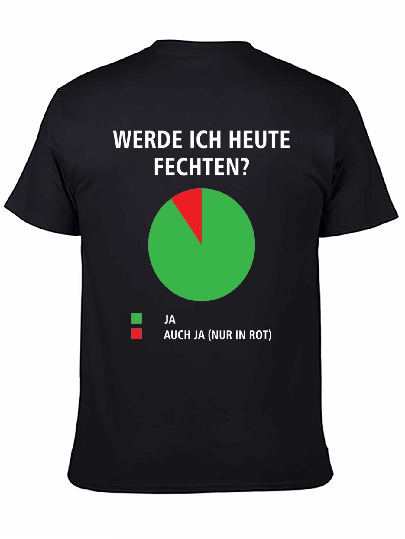 Funny German Fencing T-Shirt - Werde Ich Heute Fechten?