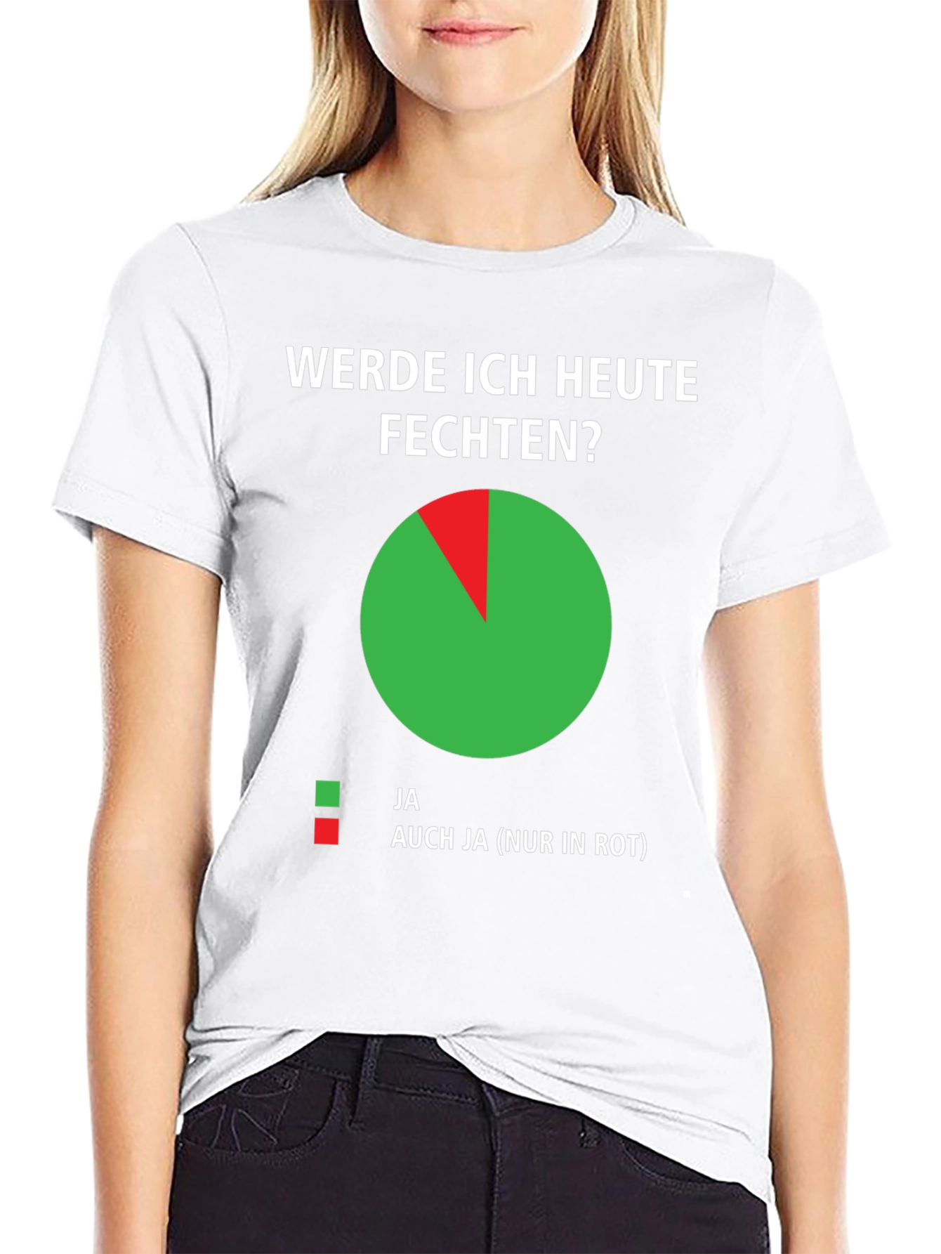 Funny German Fencing T-Shirt - Werde Ich Heute Fechten?