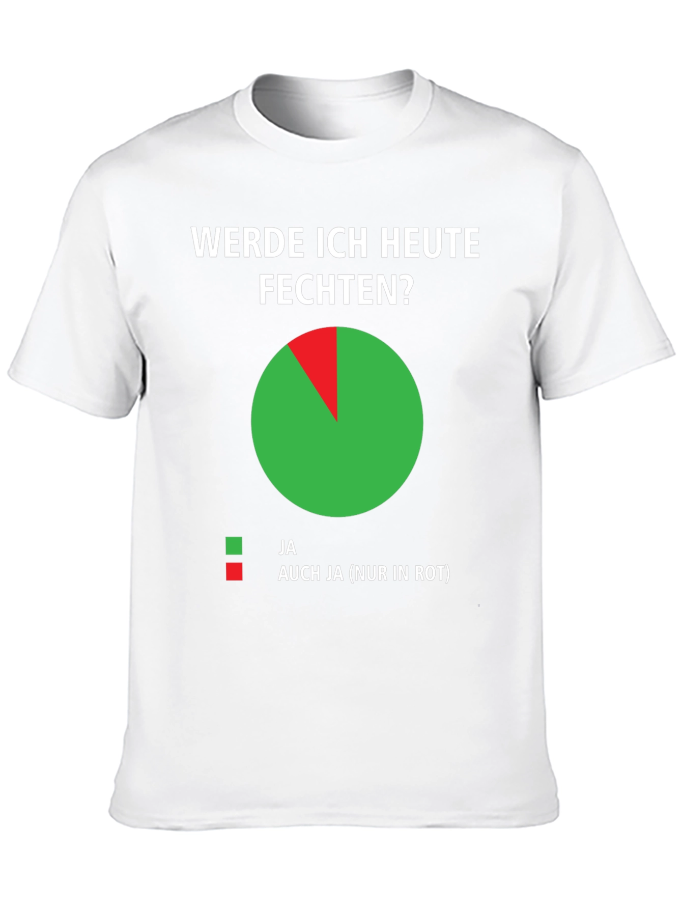 Funny German Fencing T-Shirt - Werde Ich Heute Fechten?
