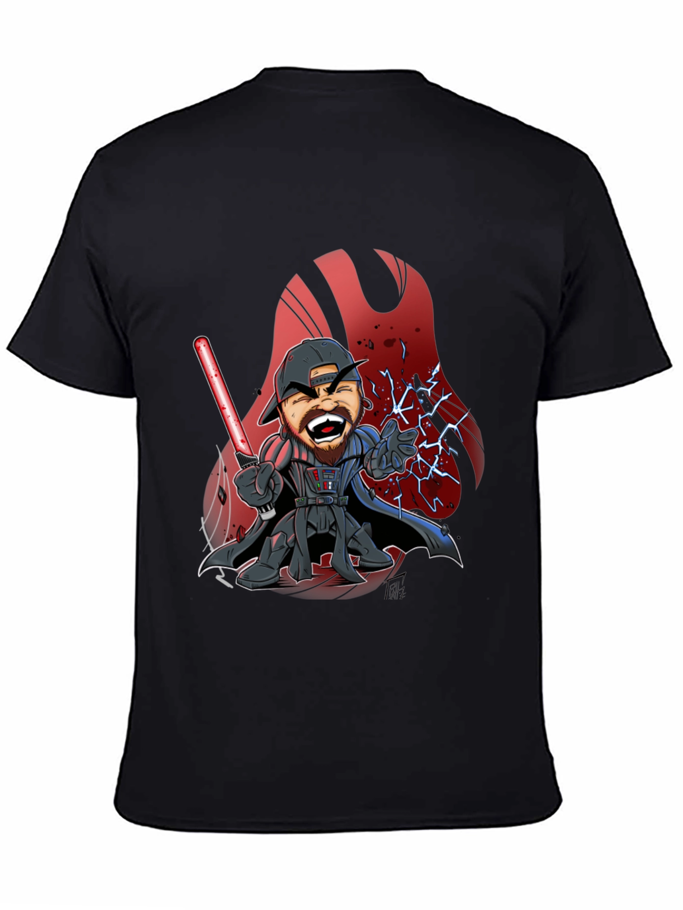 Darth Vader Cartoon Graphic T-Shirt
