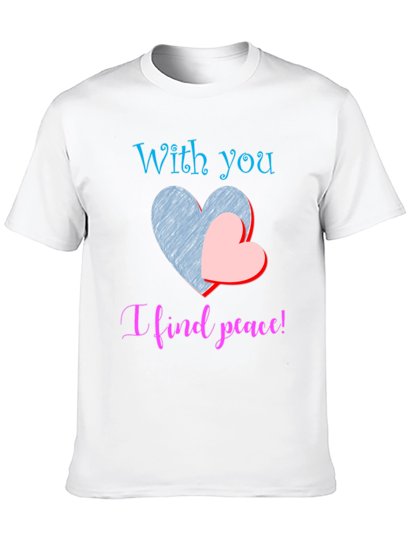 With You I Find Peace Black T-Shirt