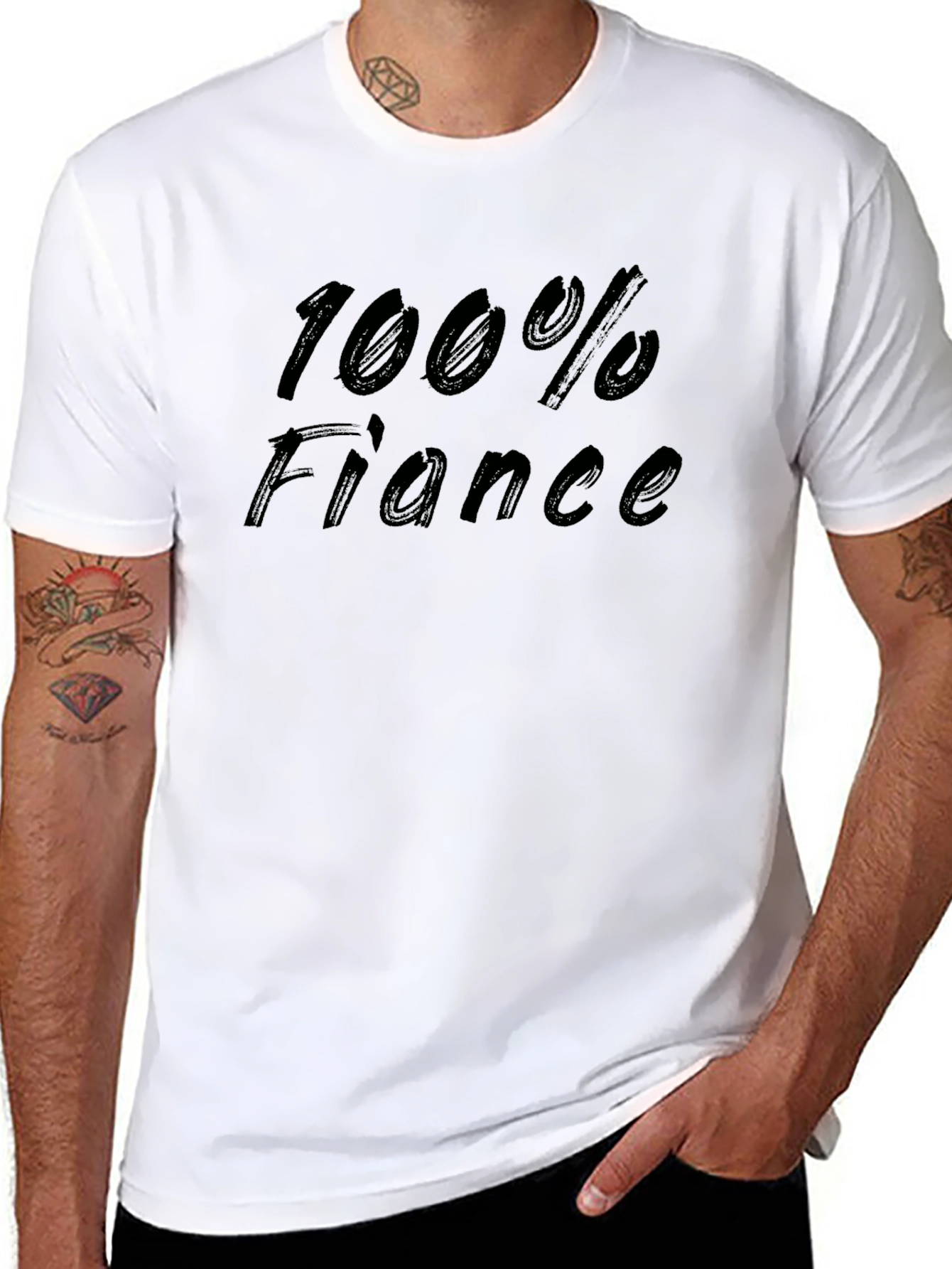 100% Fiance T-Shirt - Groom to Be Novelty Tee