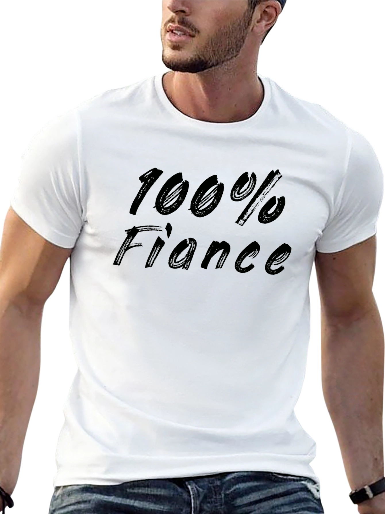 100% Fiance T-Shirt - Groom to Be Novelty Tee