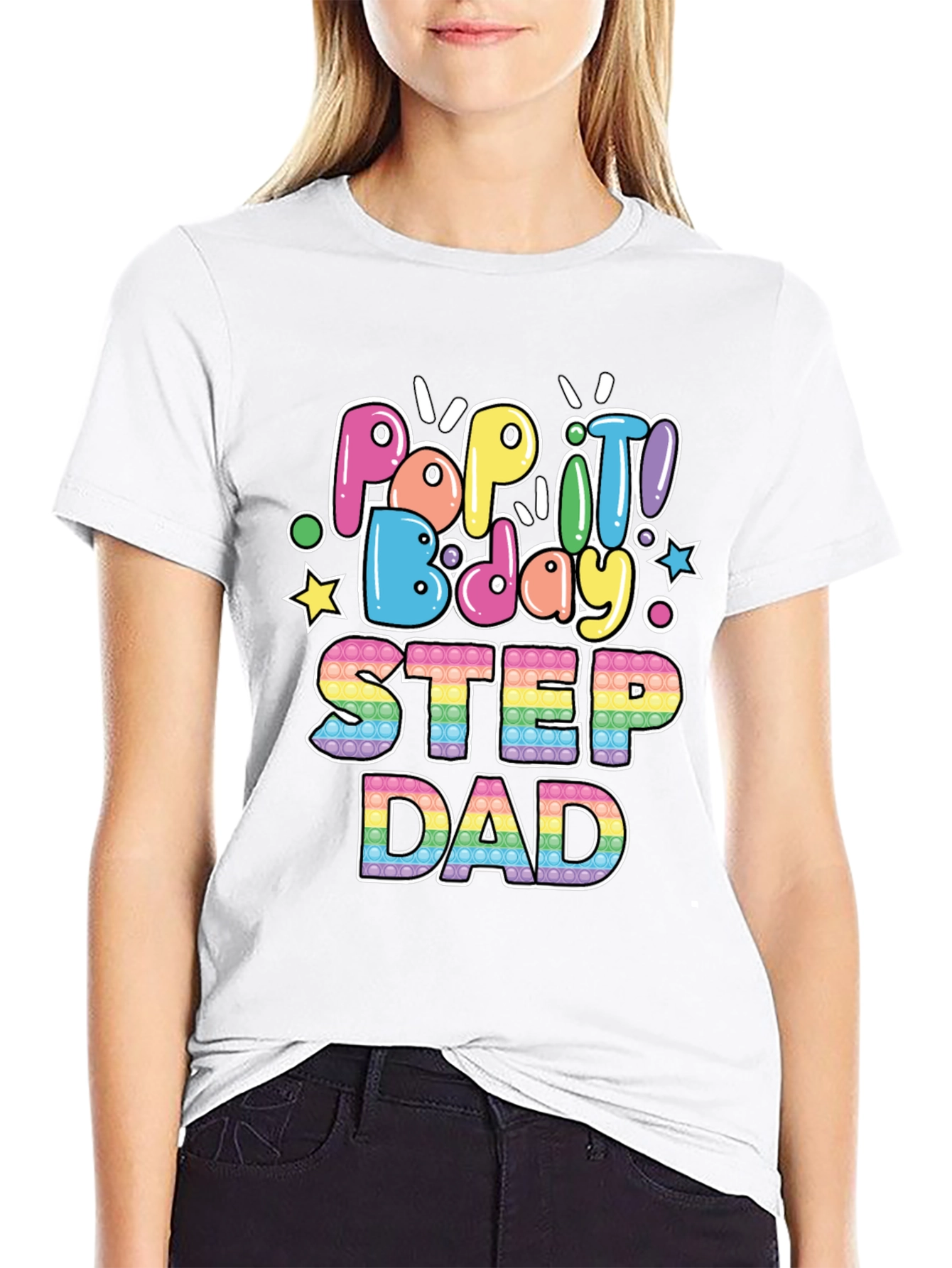 Pop It Bday Step Dad T-Shirt