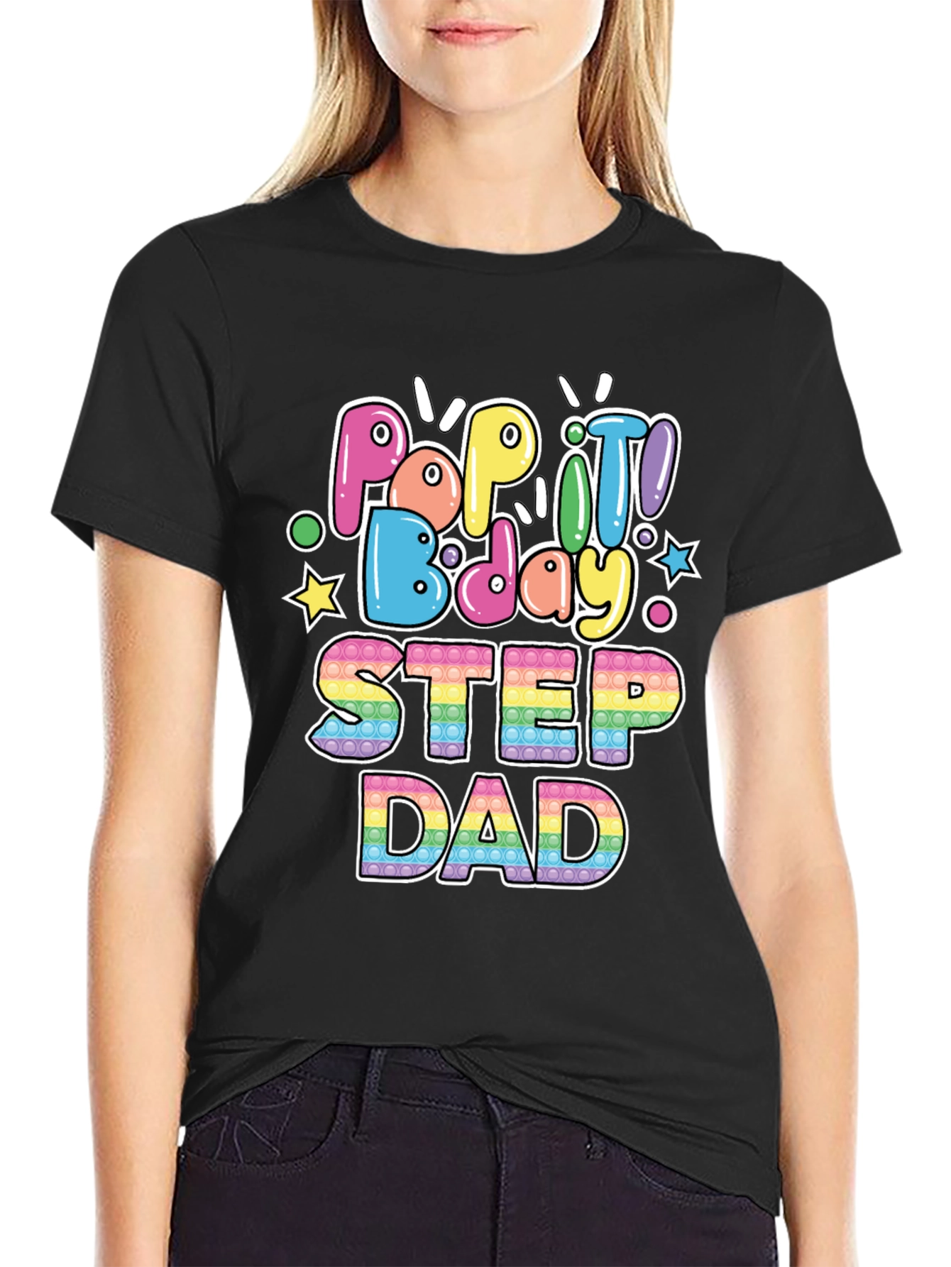 Pop It Bday Step Dad T-Shirt