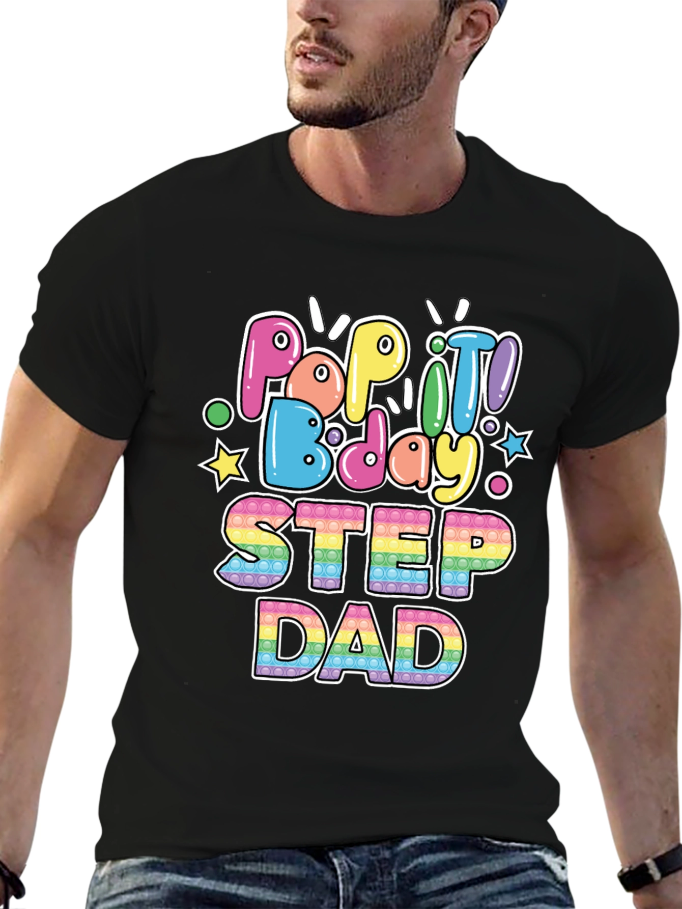 Pop It Bday Step Dad T-Shirt