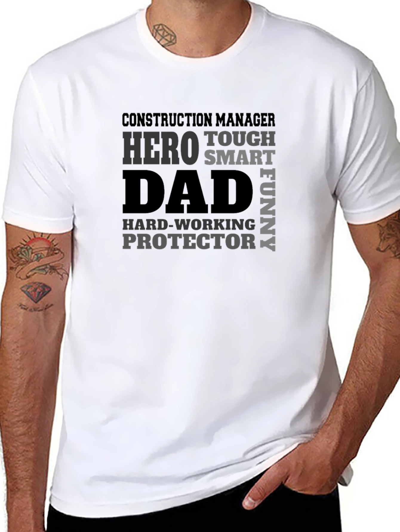 Construction Manager Dad T-Shirt