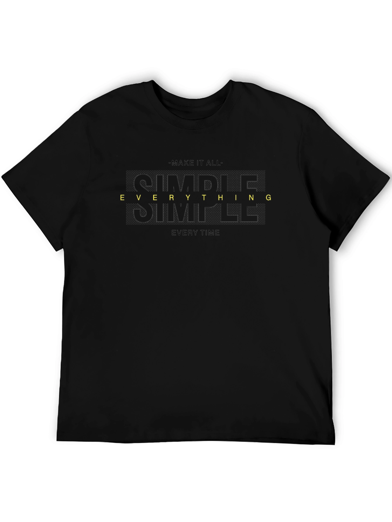 Simple Everything Black Graphic Tee