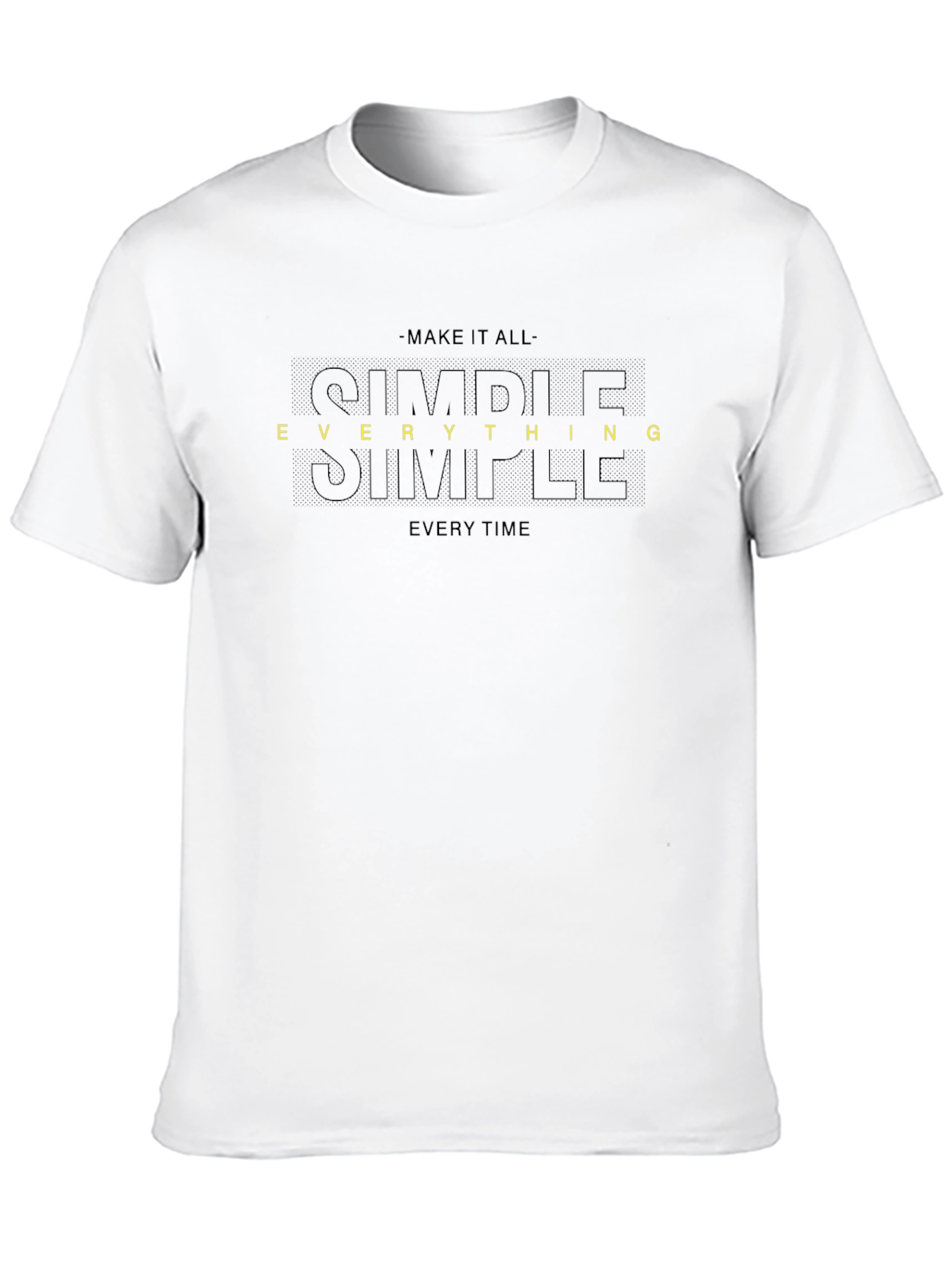Simple Everything Black Graphic Tee