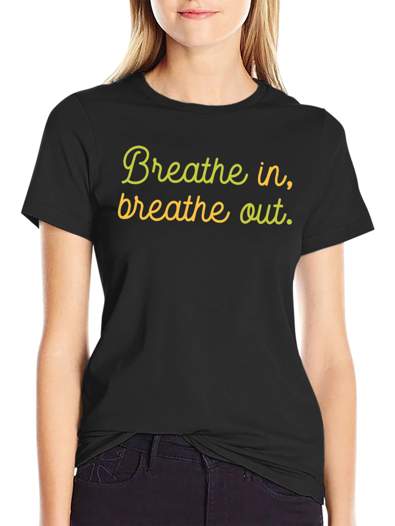 Breathe In Breathe Out Black T-Shirt