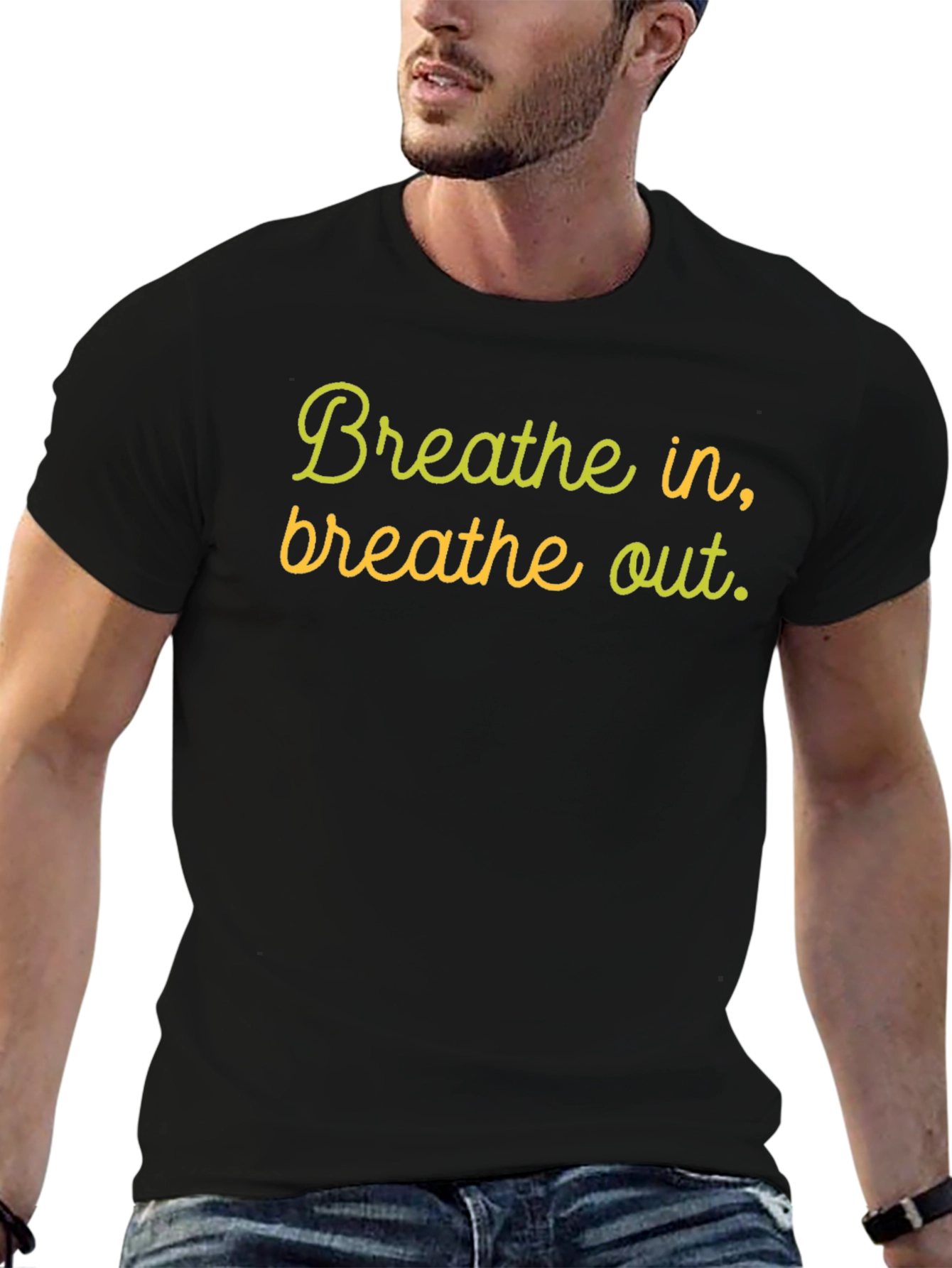 Breathe In Breathe Out Black T-Shirt