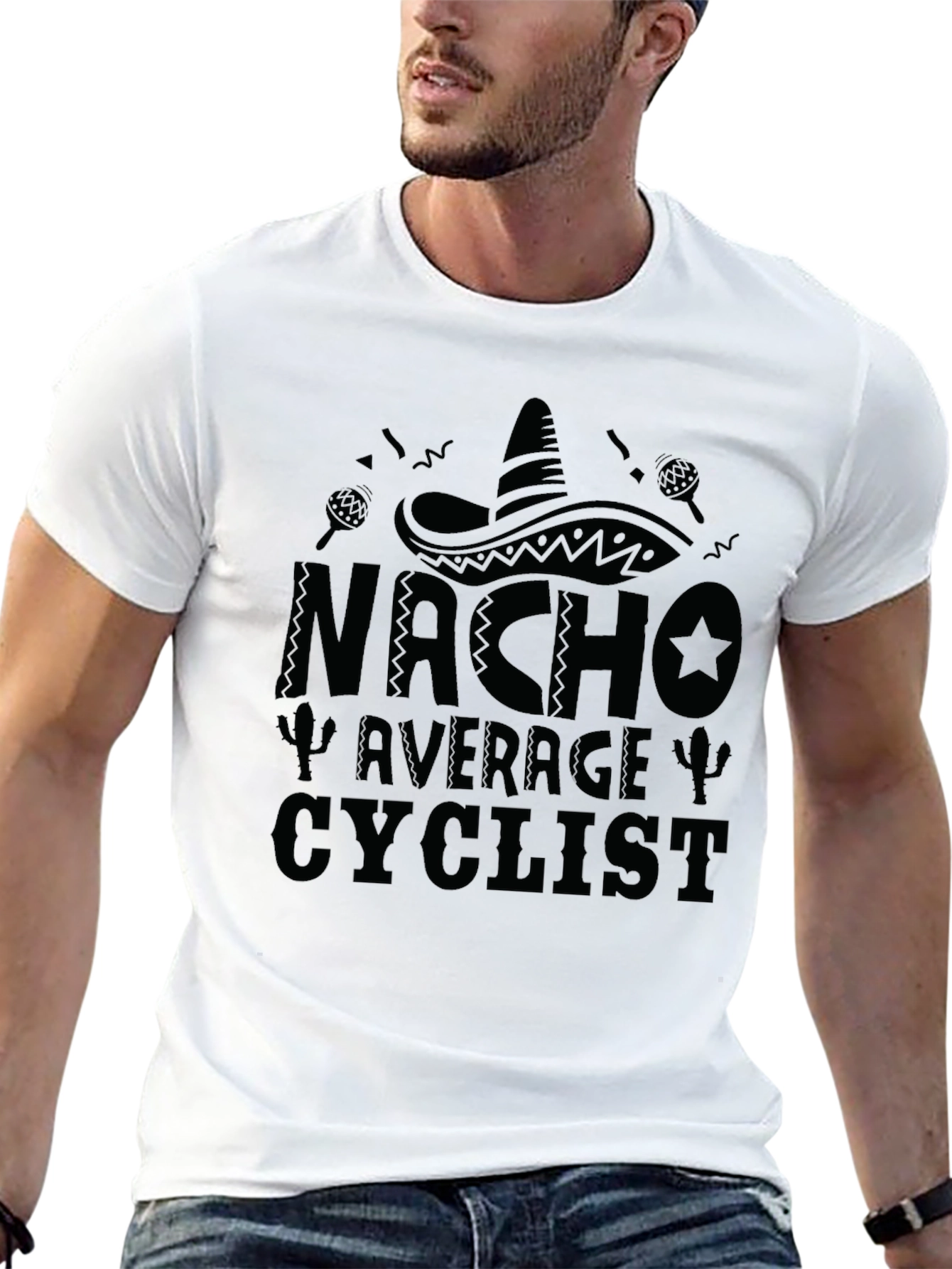 Nacho Average Cyclist Graphic T-Shirt