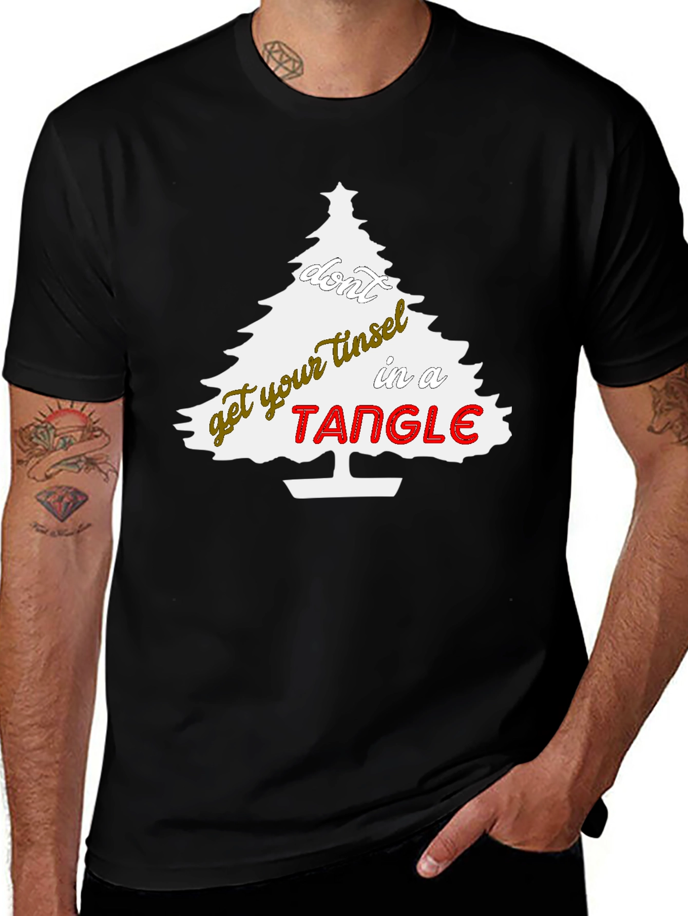 Christmas Tree Tangle Graphic Tee