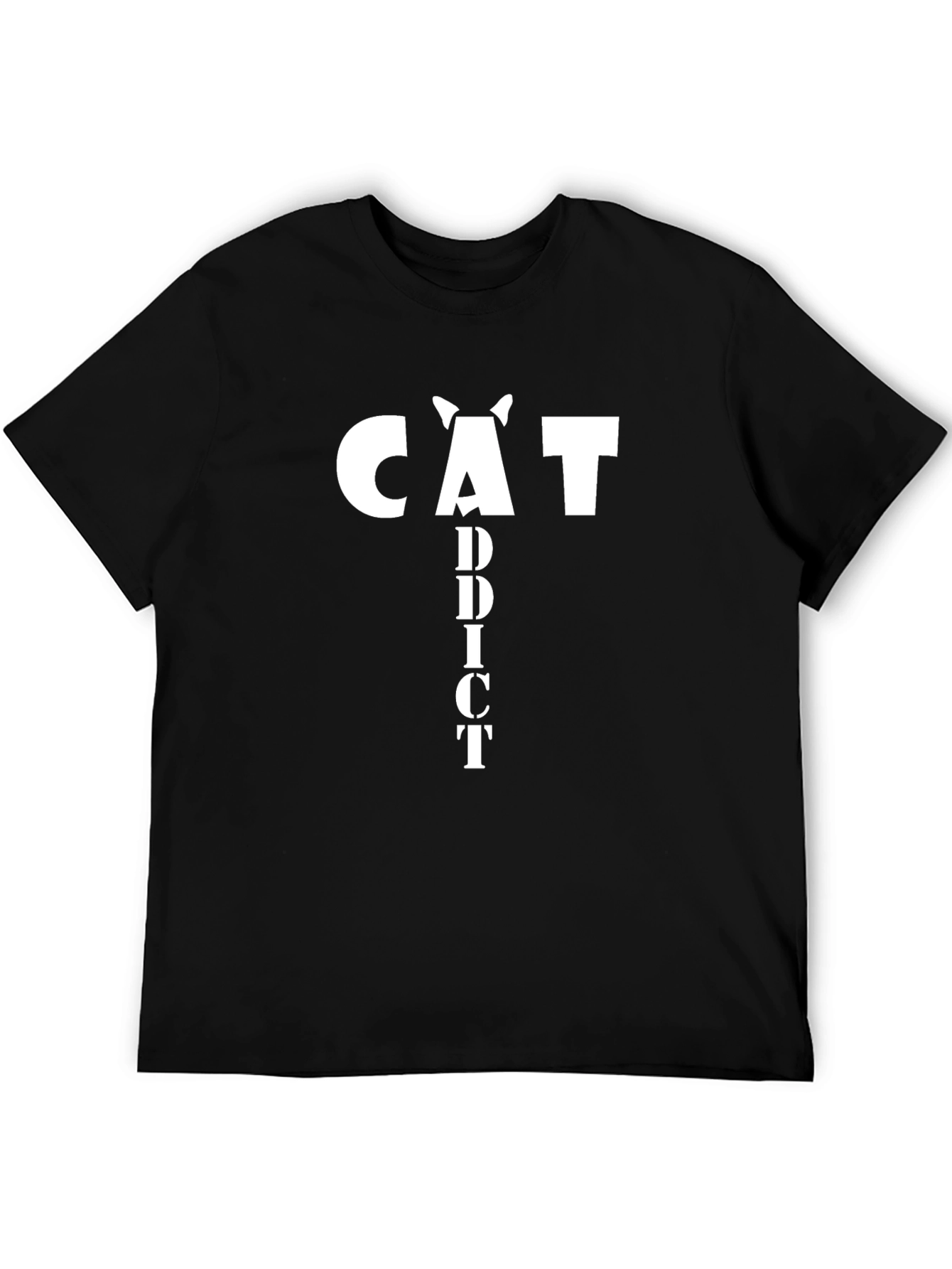 Cat Addict T-Shirt - Trendy Graphic Tee