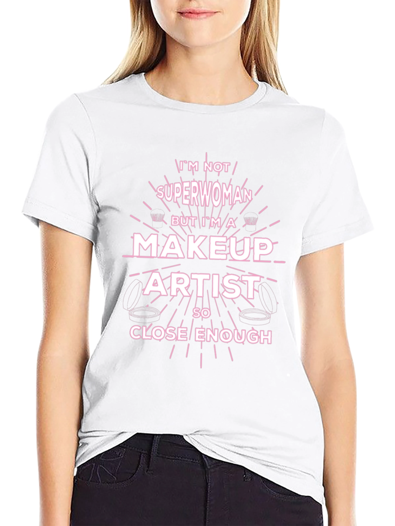 Makeup Artist Superwoman T-Shirt Funny Gift