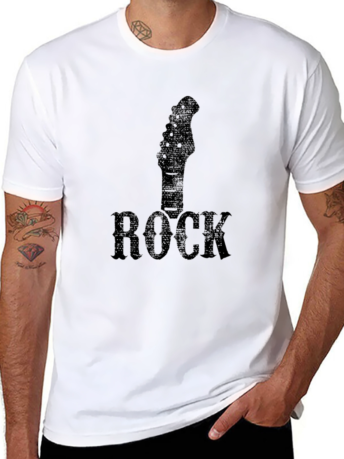 Rock Music Guitar Head T-Shirt