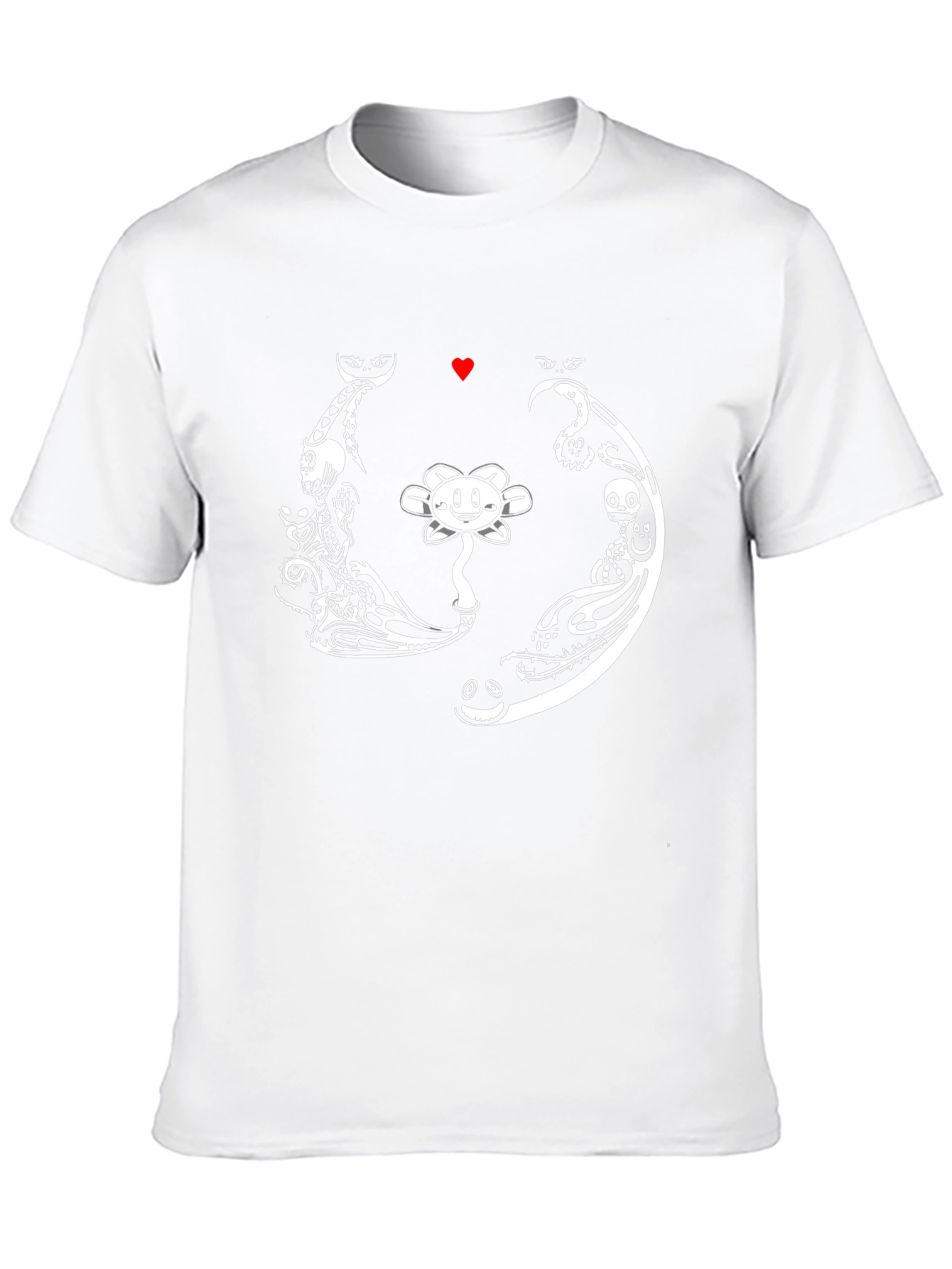 Undertale Flowey T-Shirt - Black Cotton Blend Graphic Tee