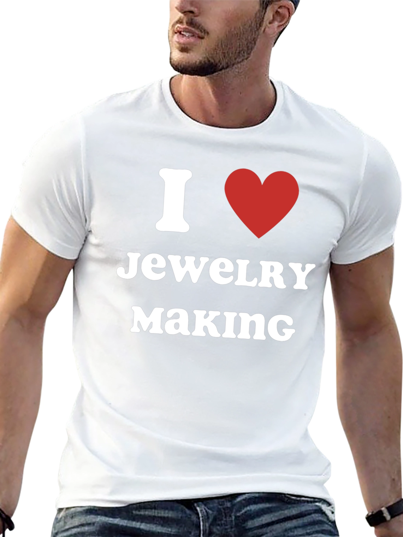 I Love Jewelry Making Black T-Shirt