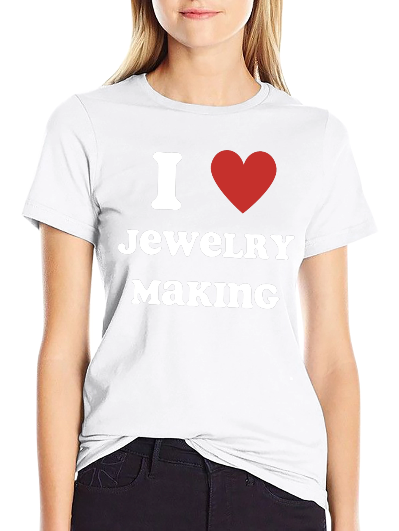 I Love Jewelry Making Black T-Shirt