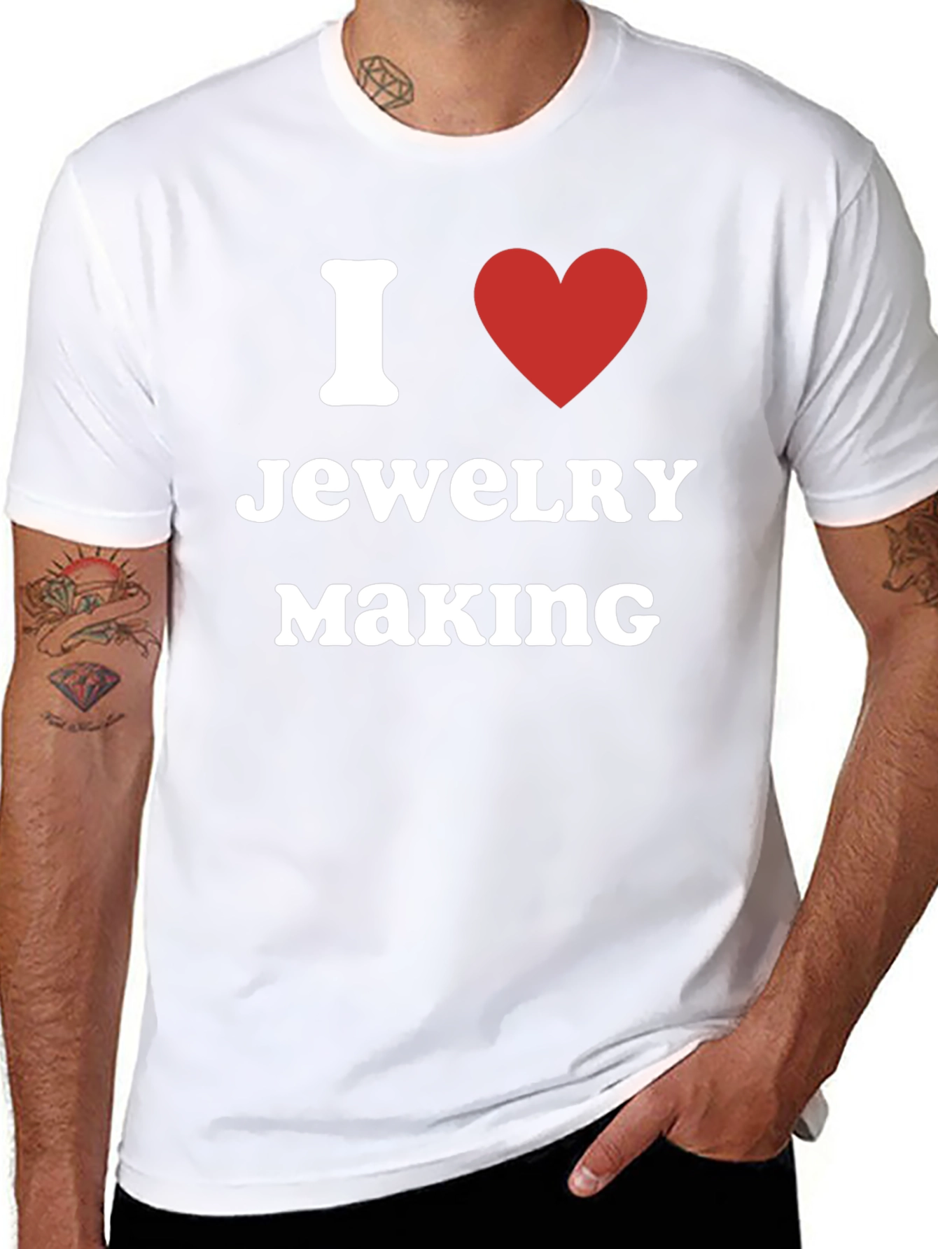 I Love Jewelry Making Black T-Shirt