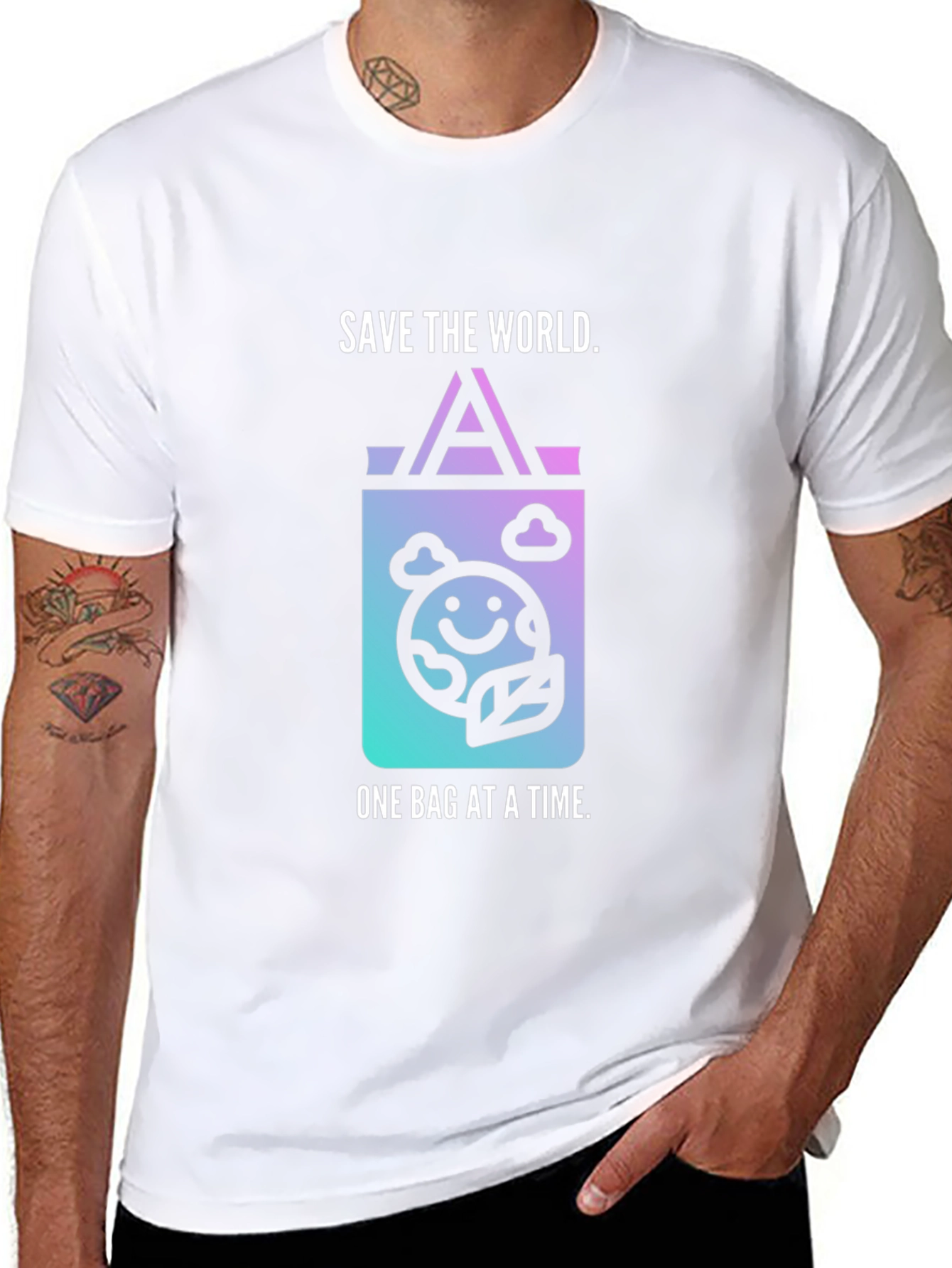 Eco-Friendly Save the World Graphic Tee