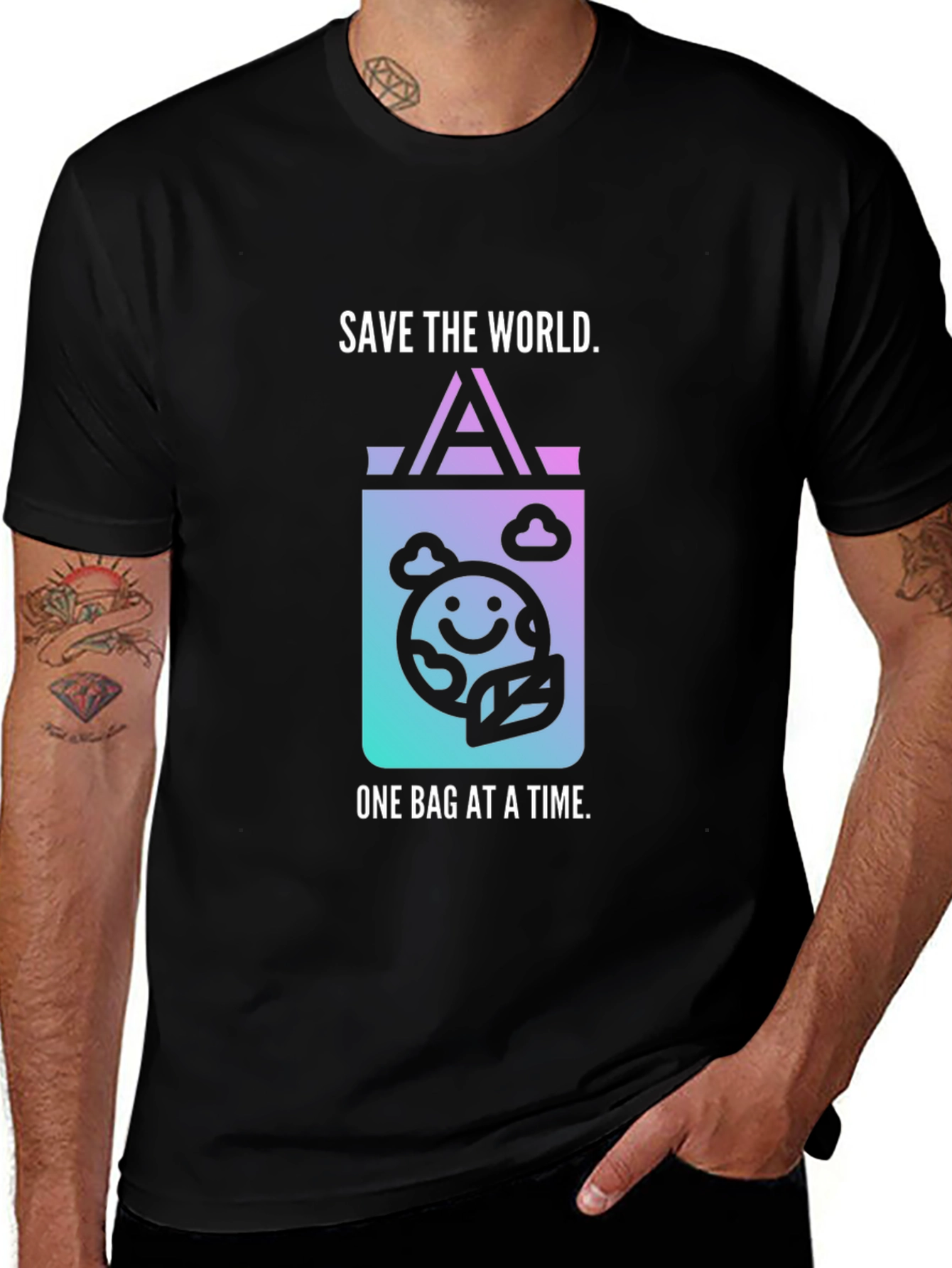 Eco-Friendly Save the World Graphic Tee