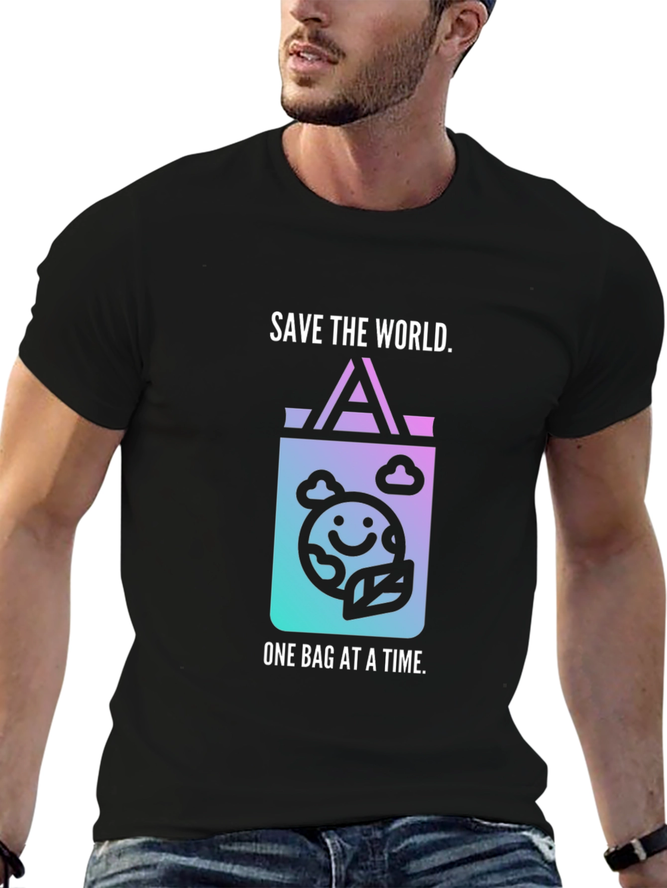 Eco-Friendly Save the World Graphic Tee