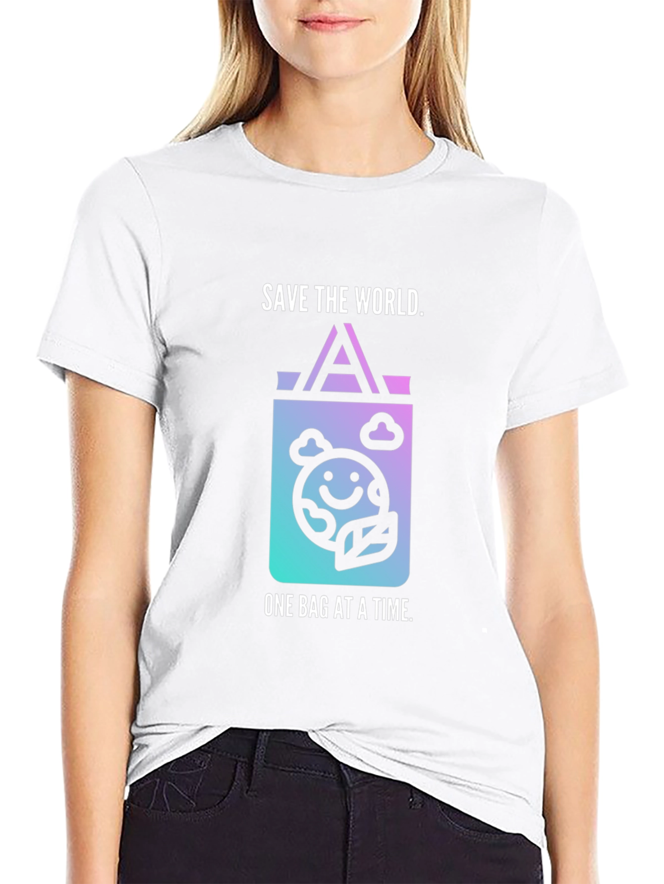 Eco-Friendly Save the World Graphic Tee
