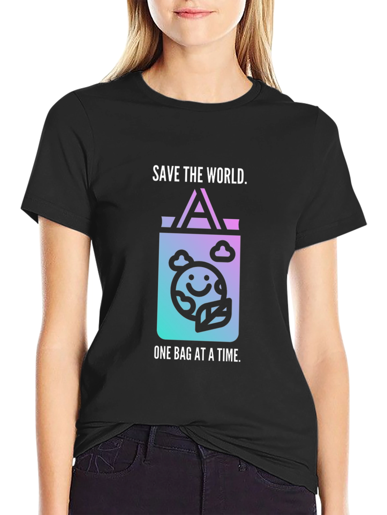Eco-Friendly Save the World Graphic Tee