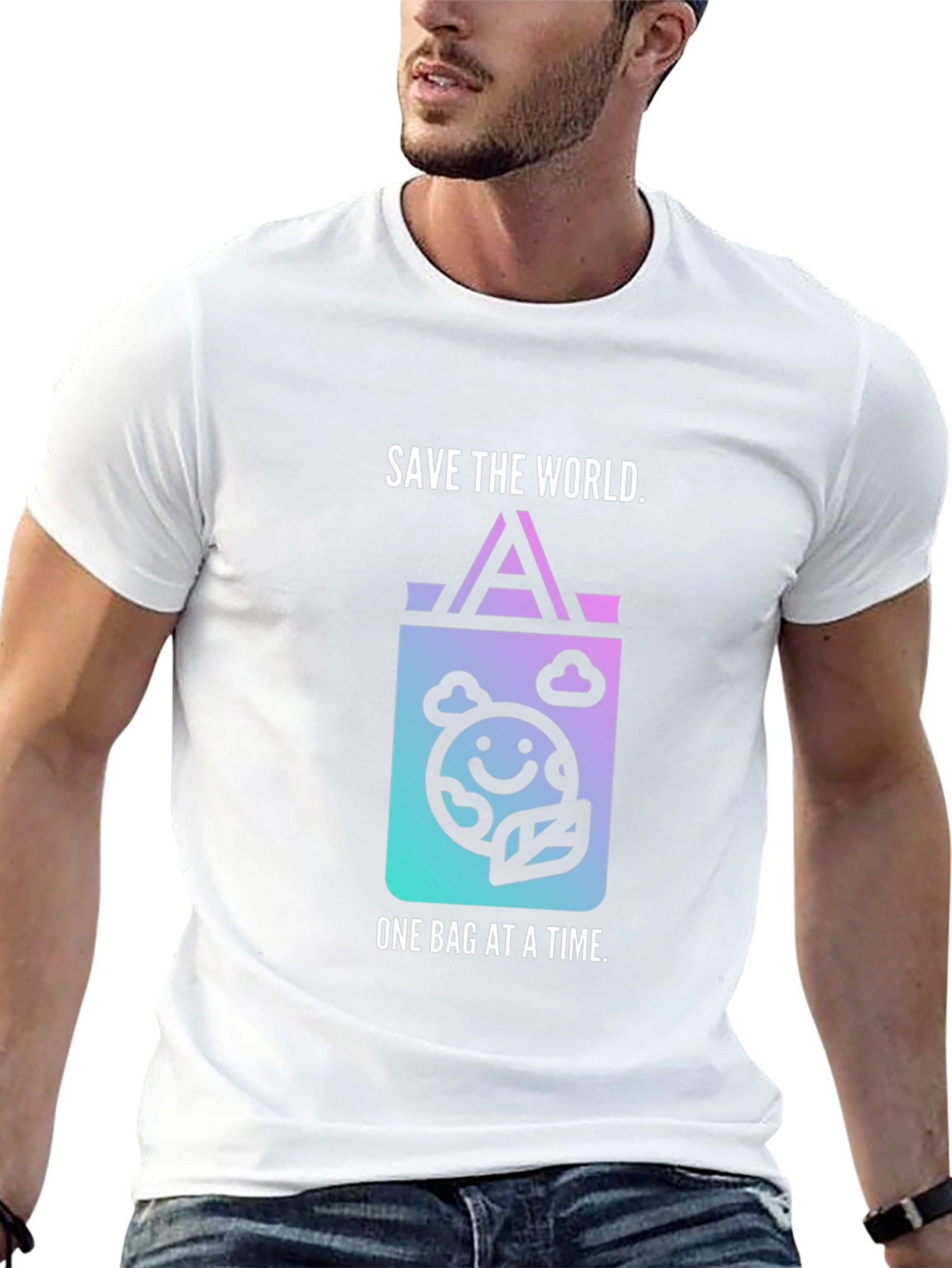 Eco-Friendly Save the World Graphic Tee