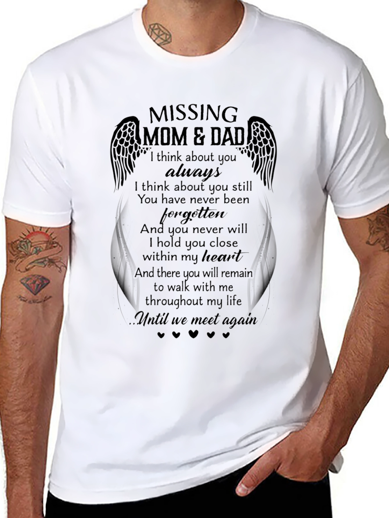Missing Mom & Dad Memorial T-Shirt
