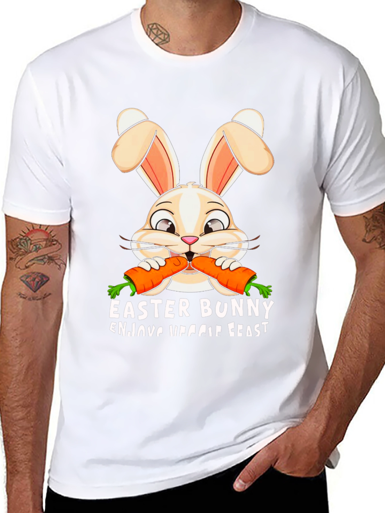Easter Bunny Veggie Feast T-Shirt
