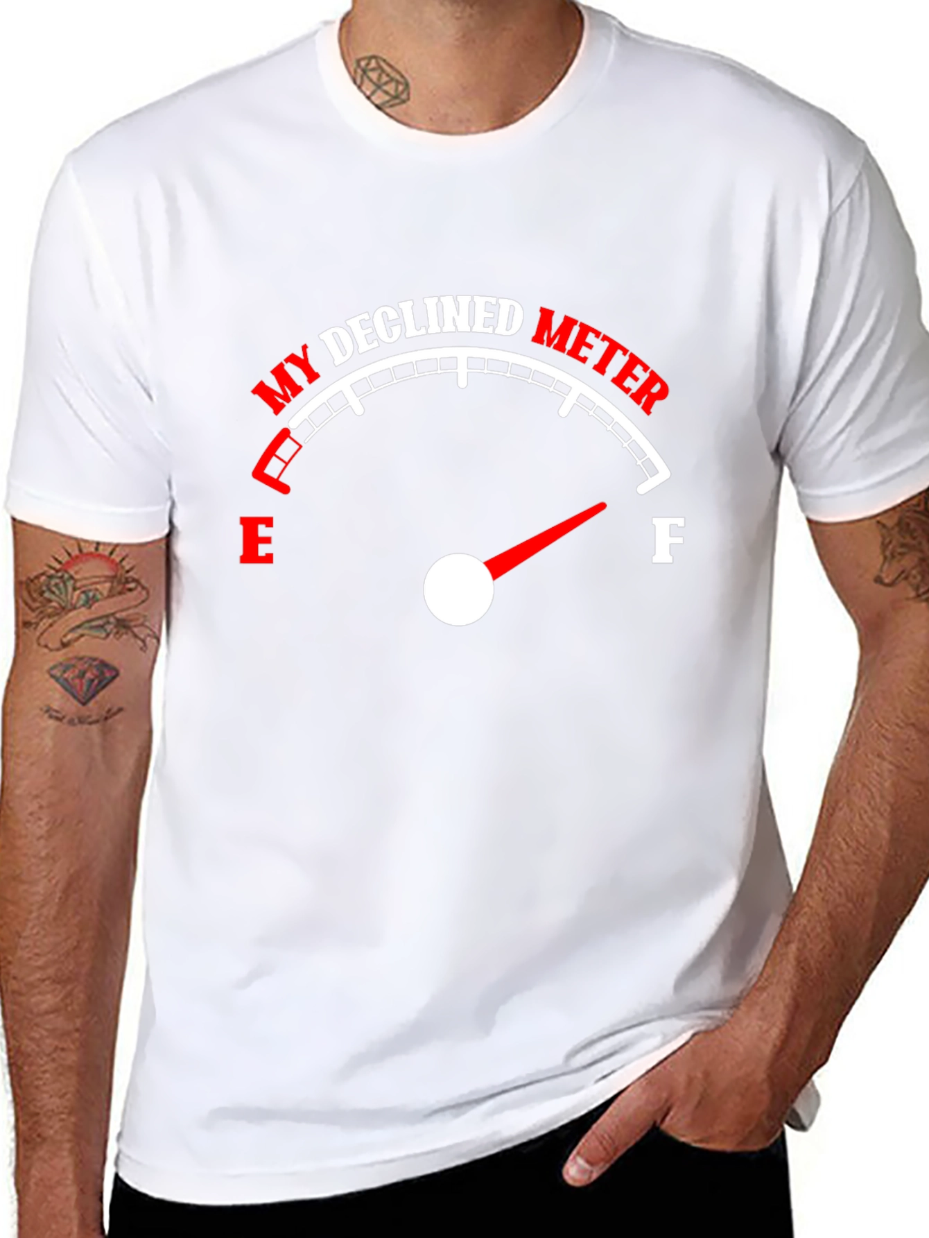 Declined Meter T-Shirt - Funny Graphic Tee
