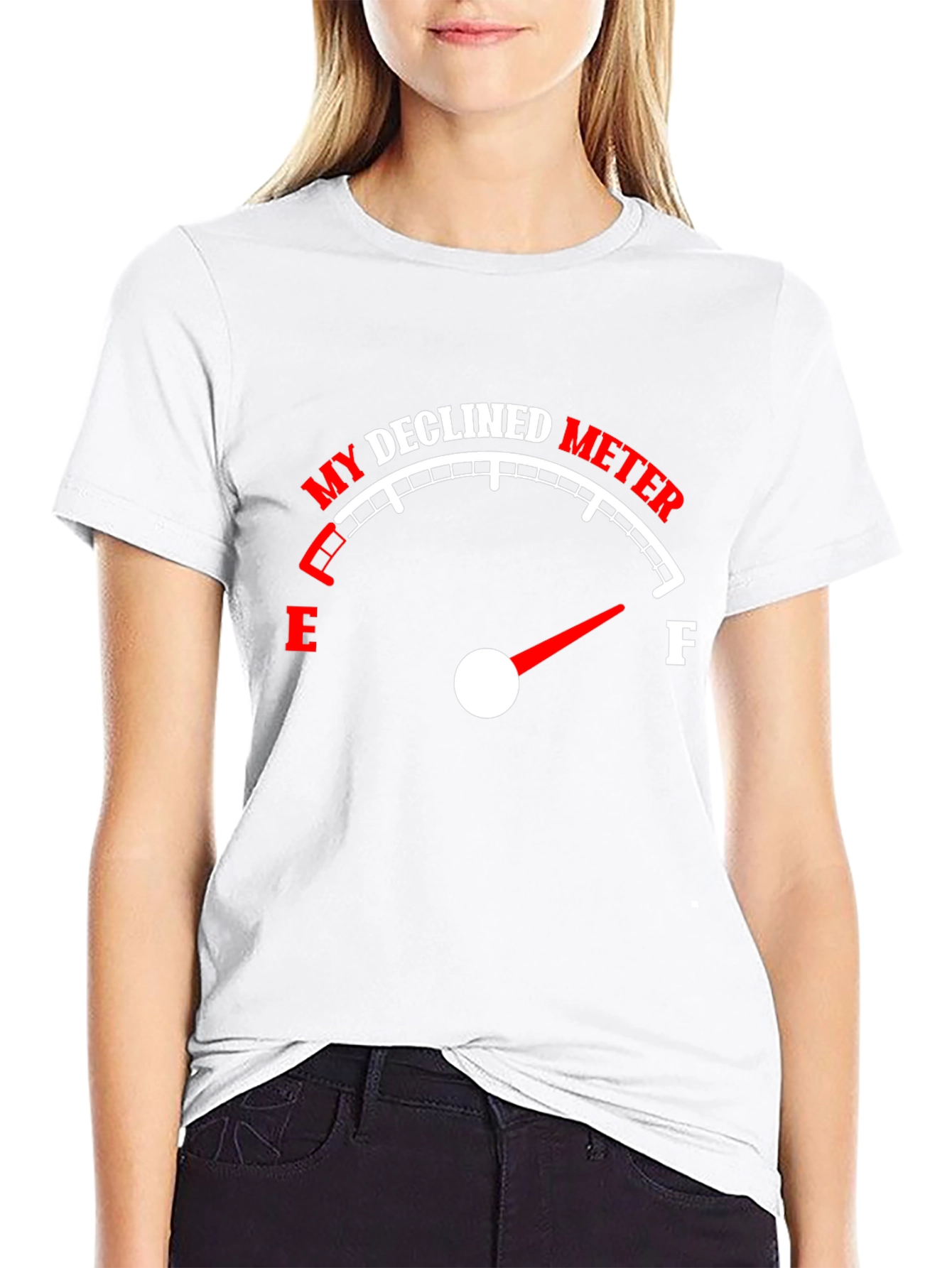 Declined Meter T-Shirt - Funny Graphic Tee