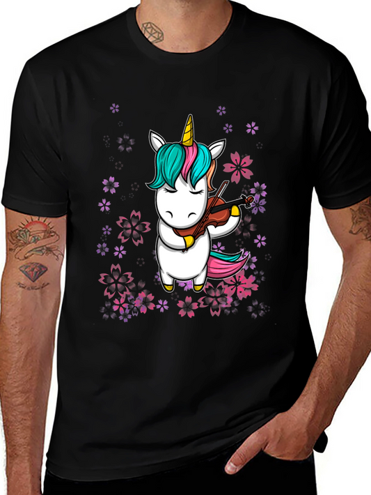 Unicorn Violinist Graphic Tee