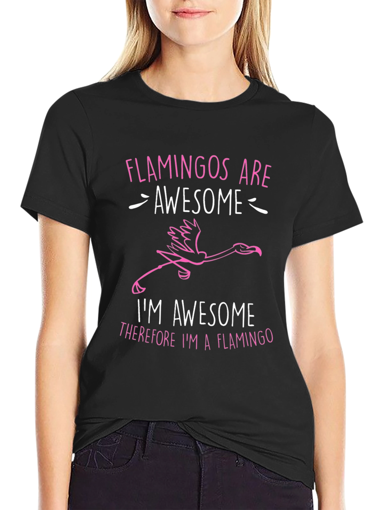 Awesome Flamingos Graphic Tee