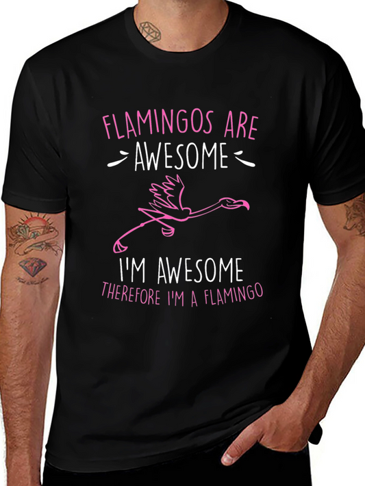 Awesome Flamingos Graphic Tee