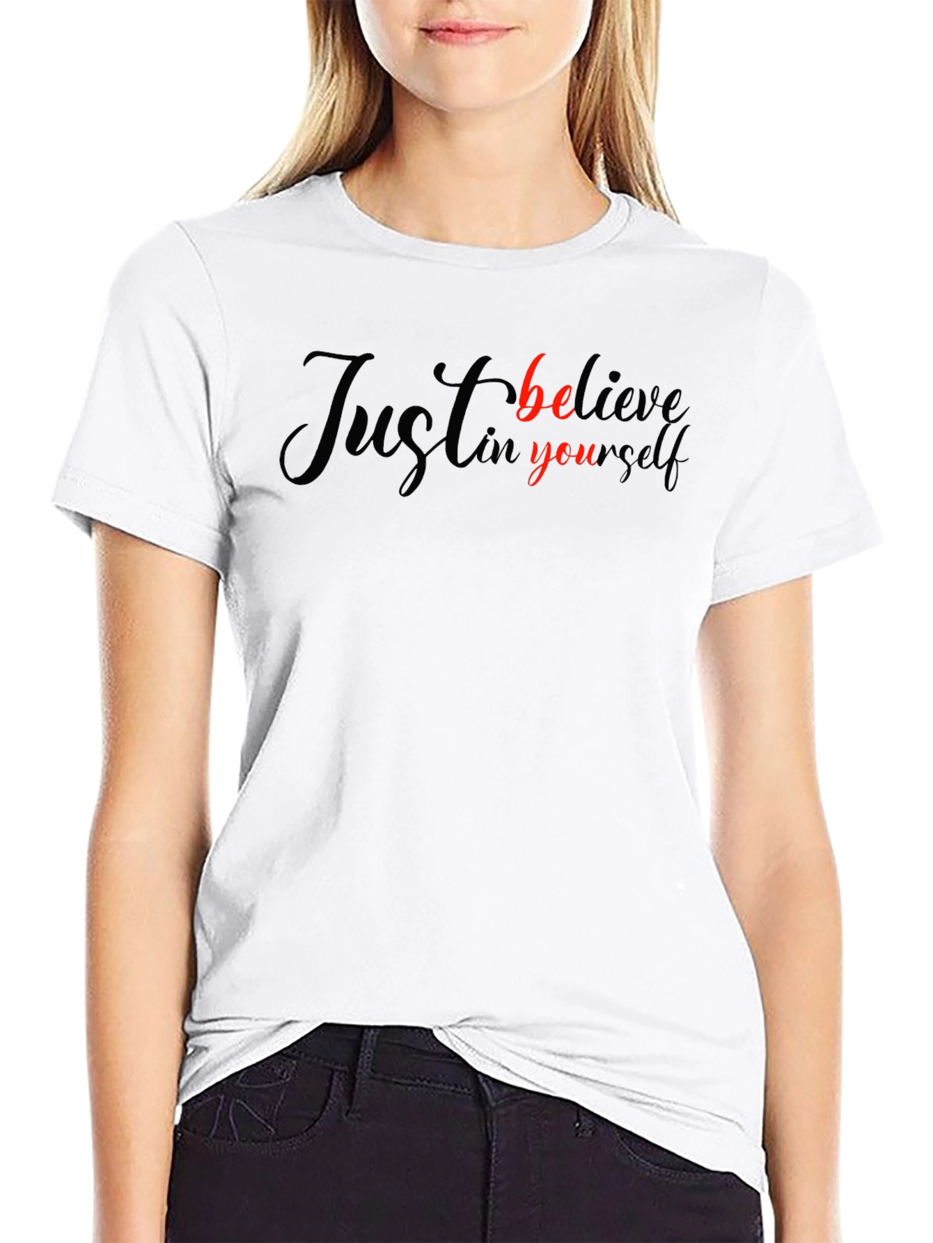 Just Believe in Yourself Black T-Shirt