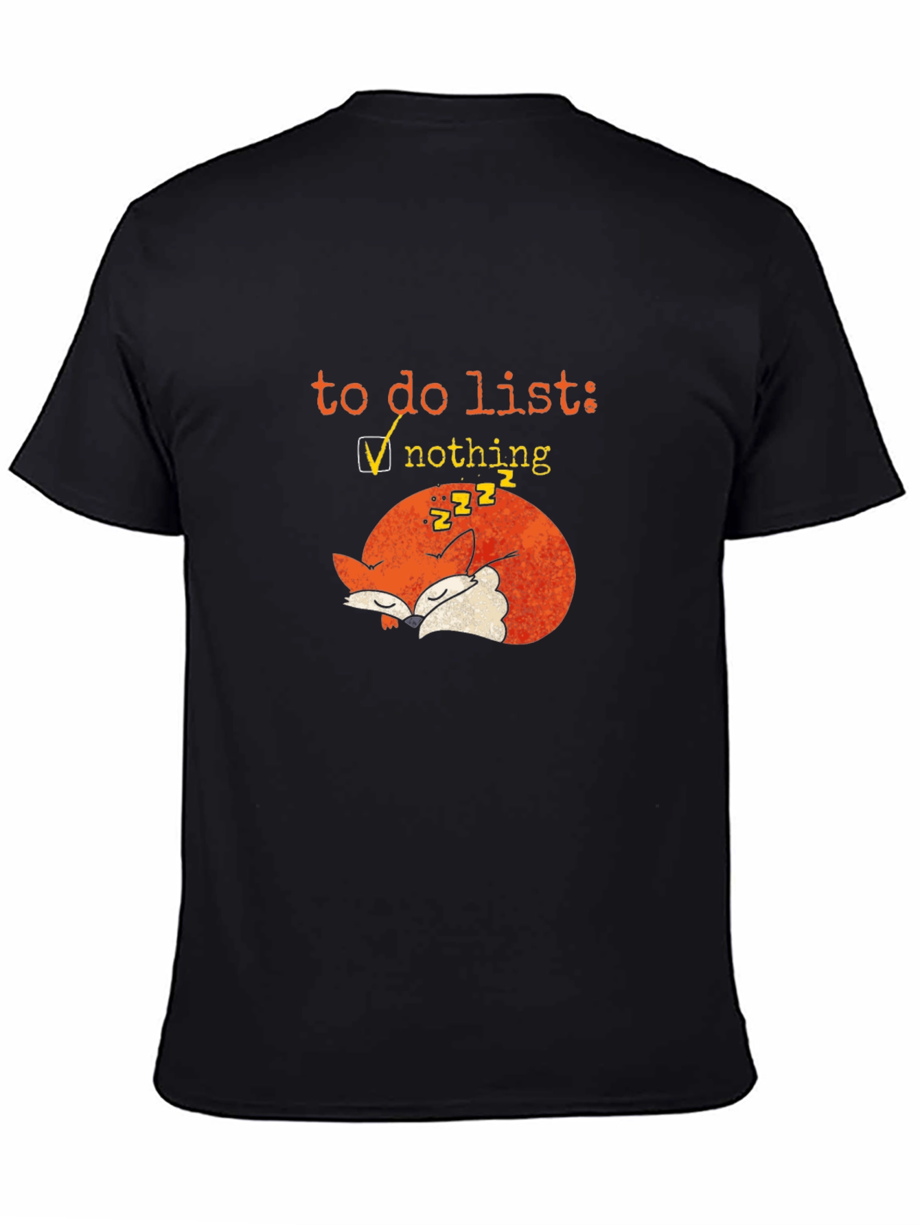 Lazy Fox To-Do List Graphic Tee