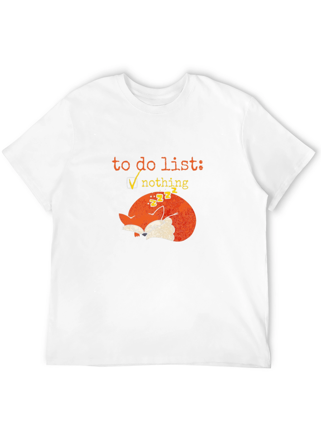 Lazy Fox To-Do List Graphic Tee