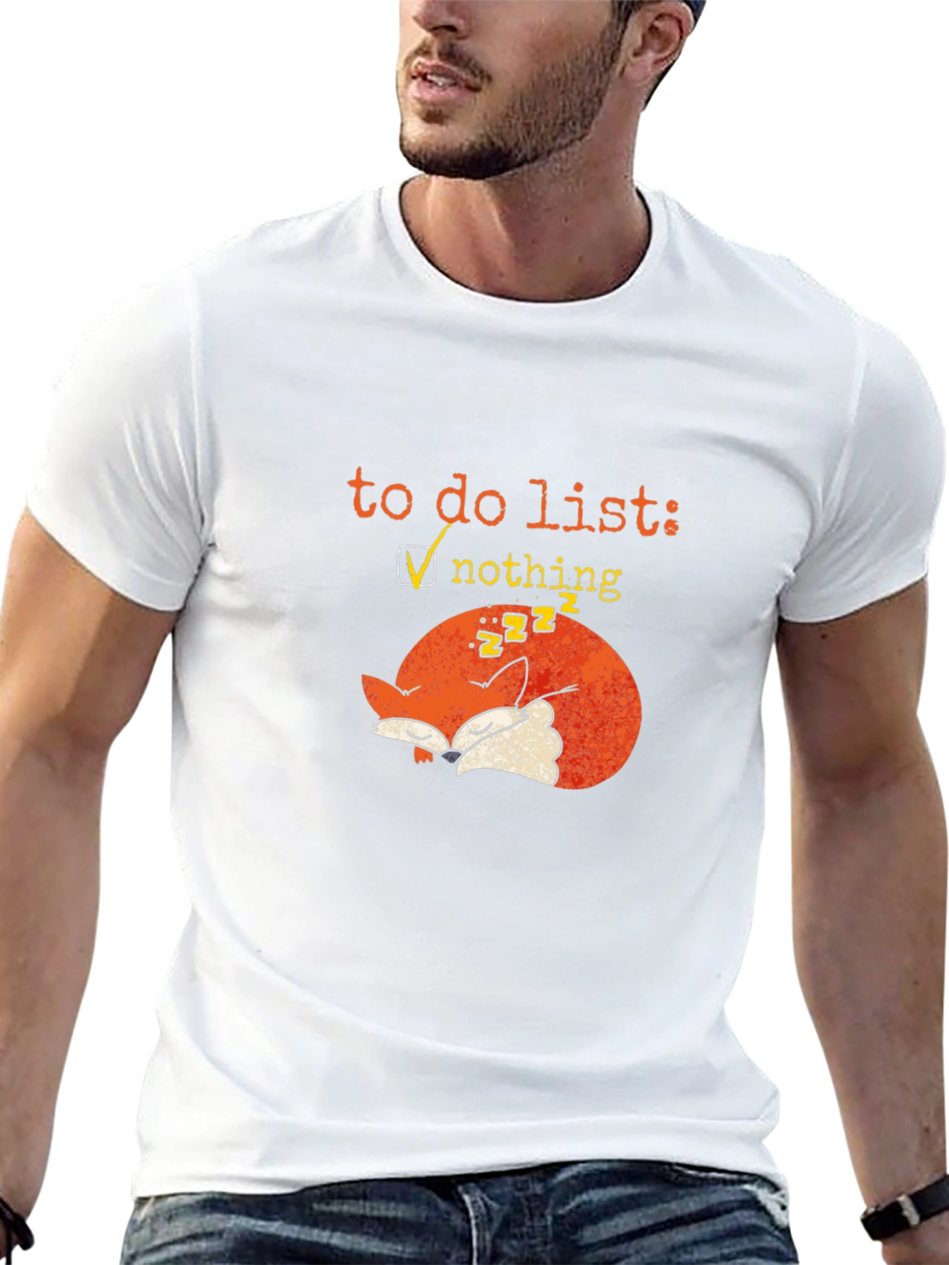 Lazy Fox To-Do List Graphic Tee