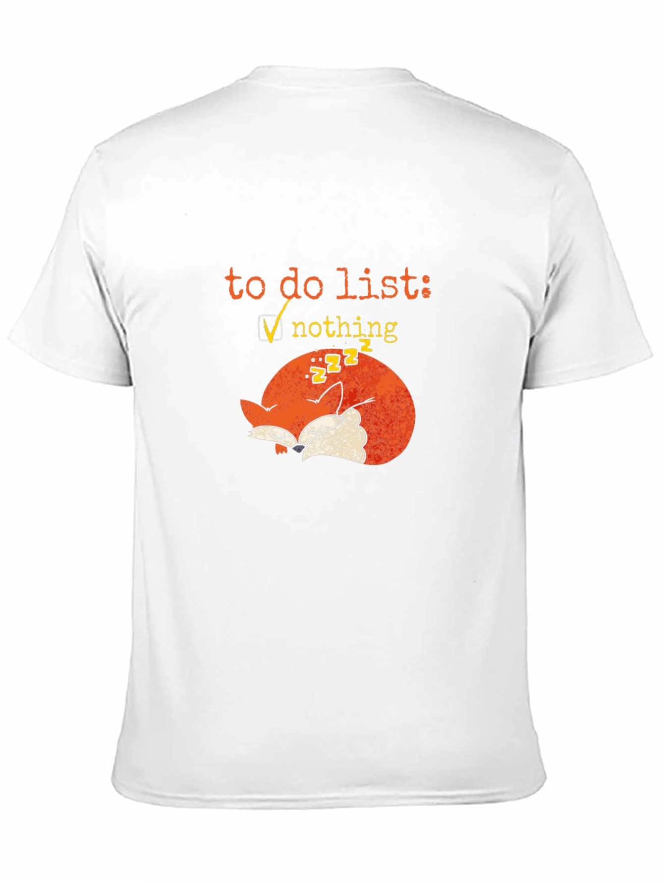 Lazy Fox To-Do List Graphic Tee