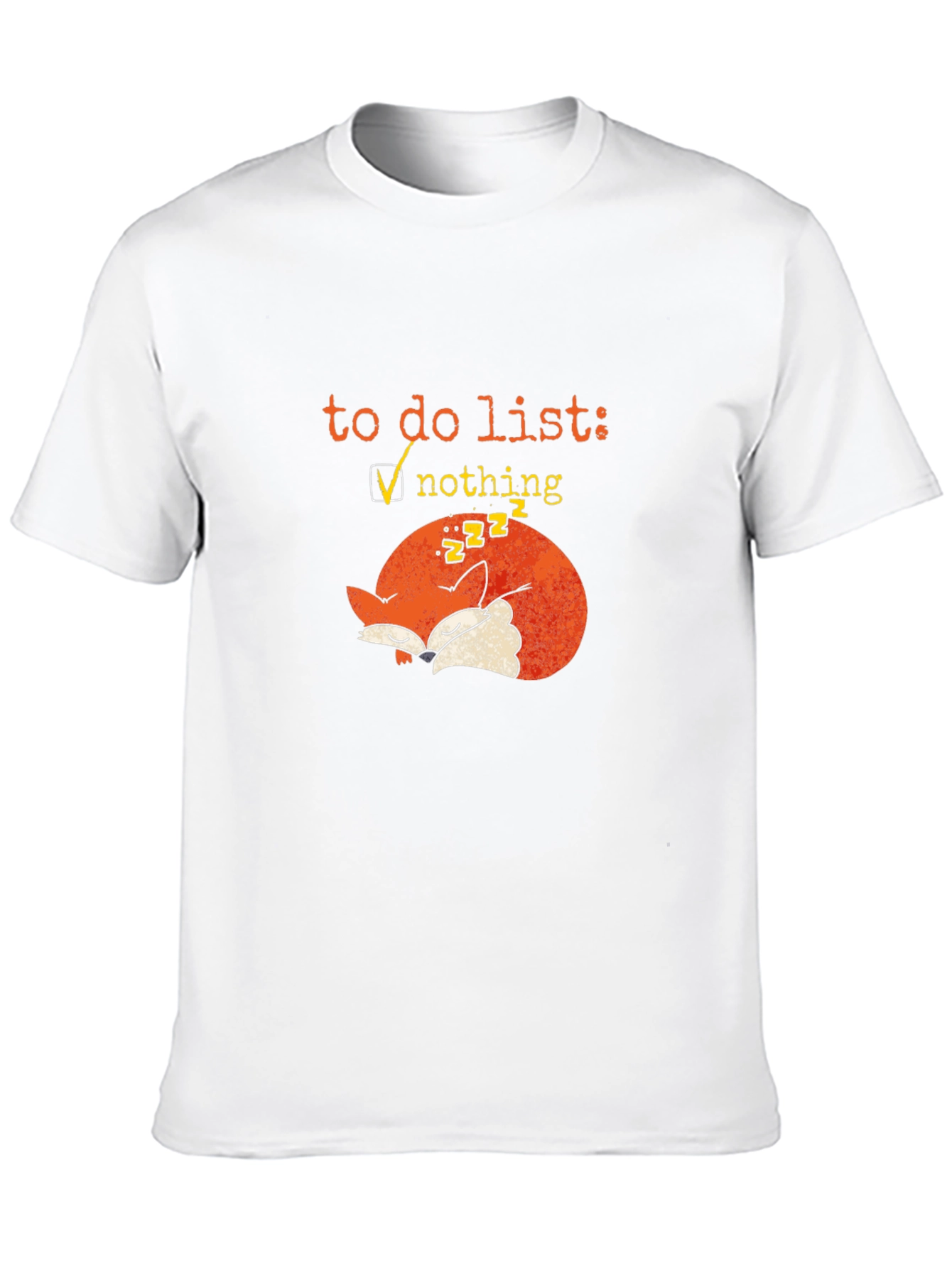 Lazy Fox To-Do List Graphic Tee