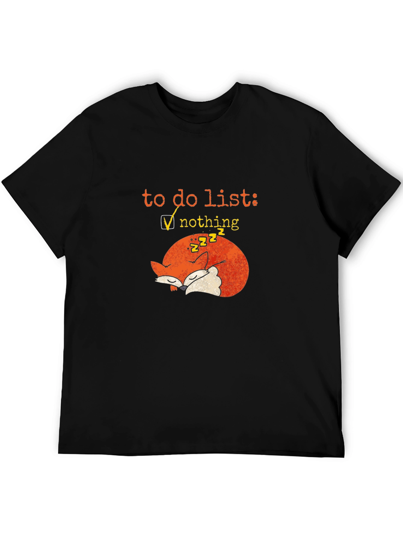 Lazy Fox To-Do List Graphic Tee