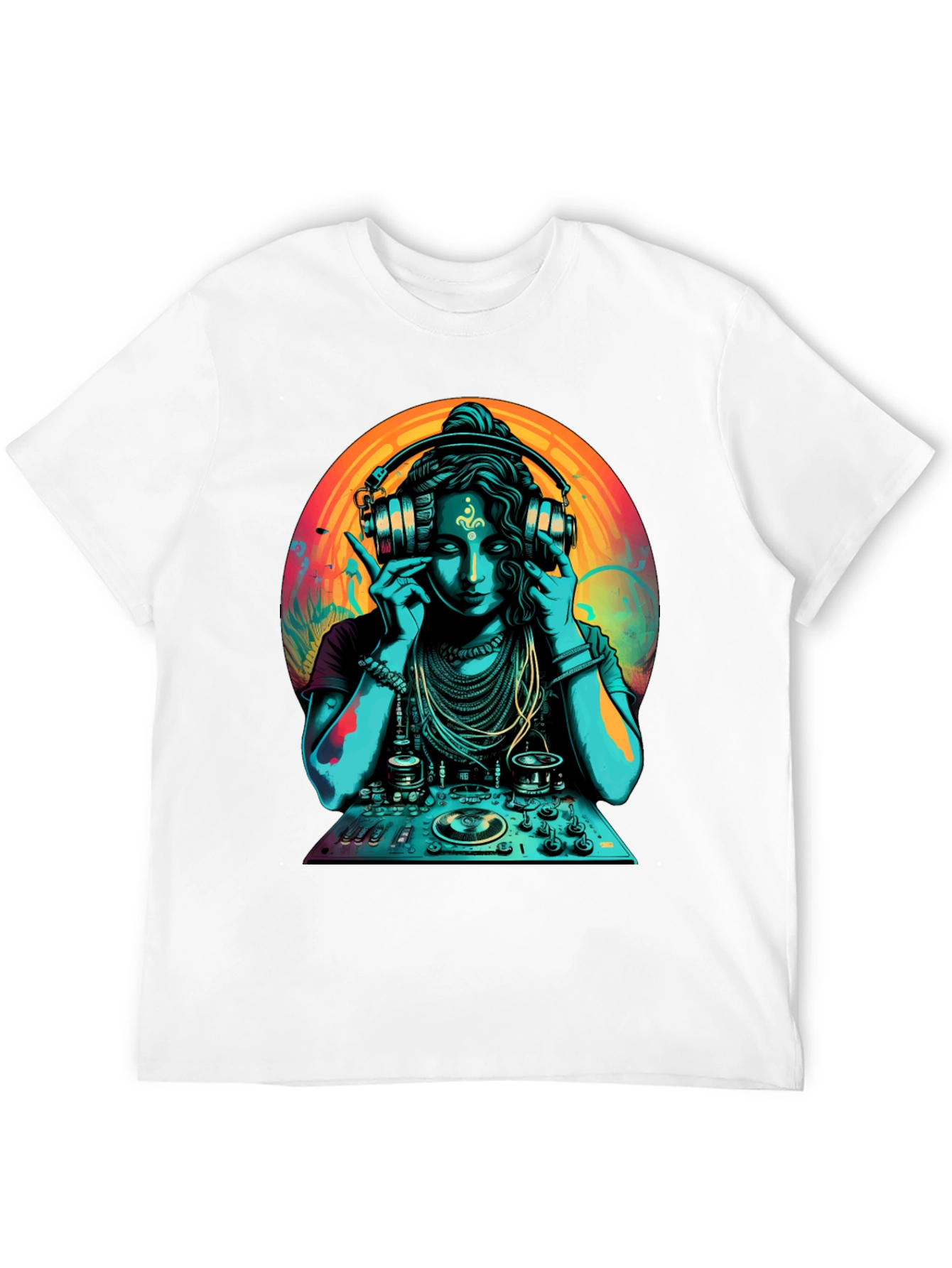 DJ Shiva T-Shirt - Black Cotton Graphic Tee