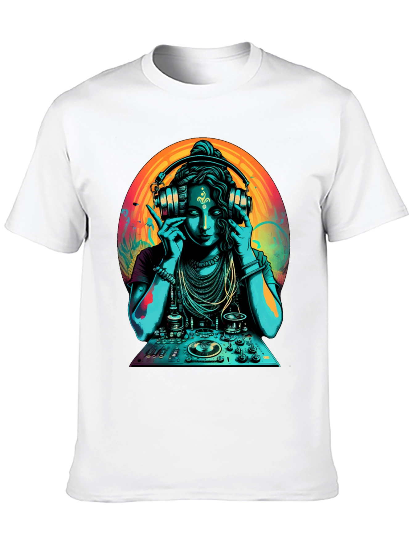 DJ Shiva T-Shirt - Black Cotton Graphic Tee