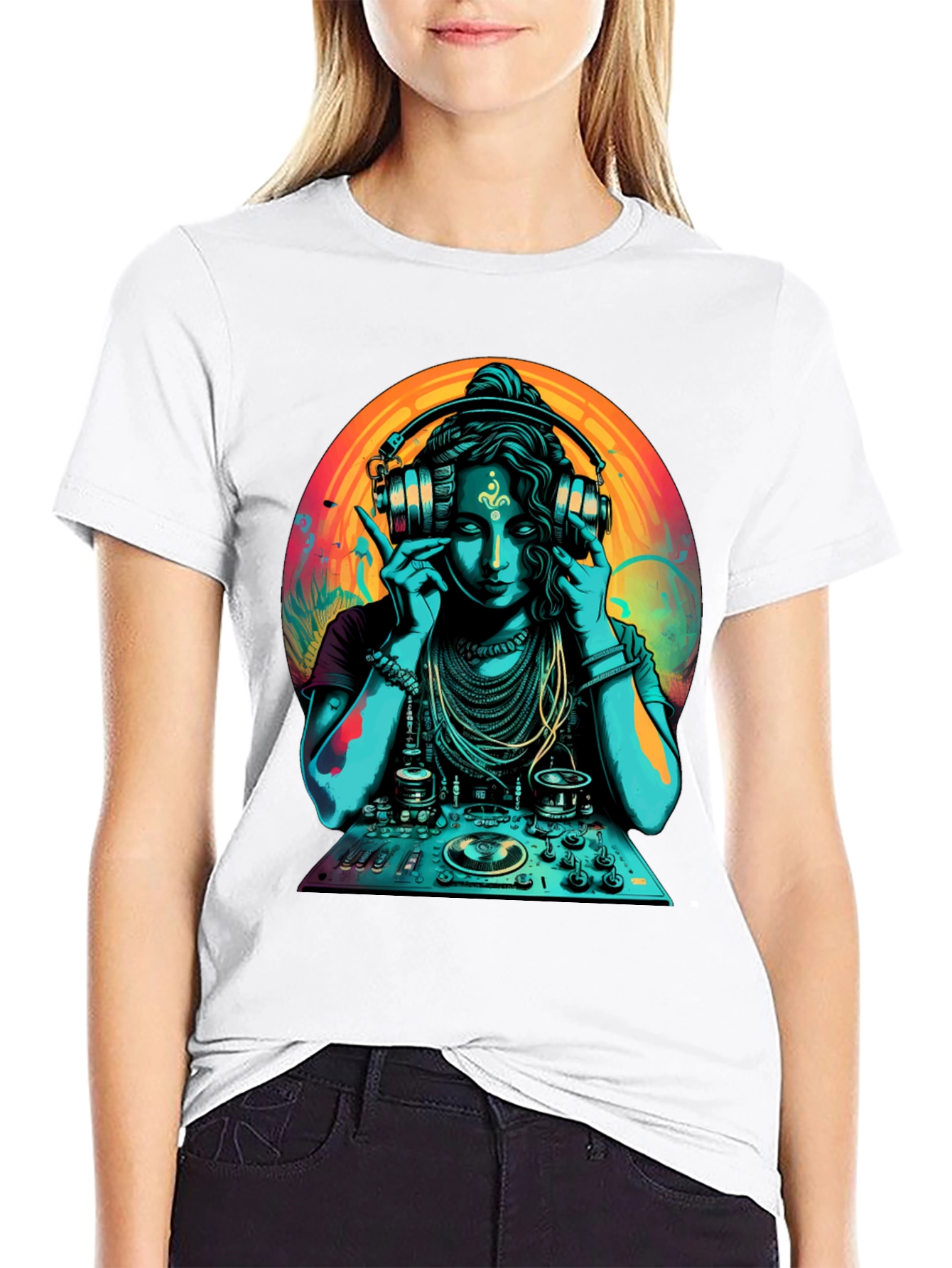 DJ Shiva T-Shirt - Black Cotton Graphic Tee