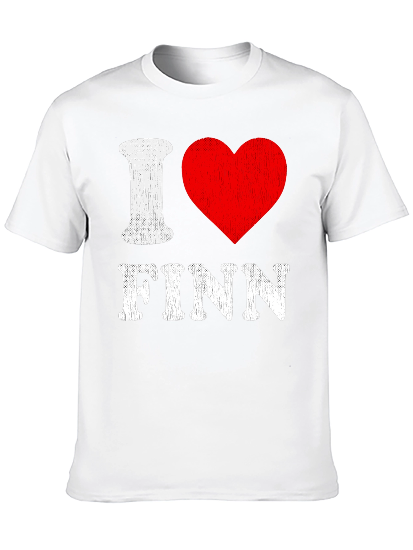 I Heart Finn T-Shirt - Black Graphic Tee
