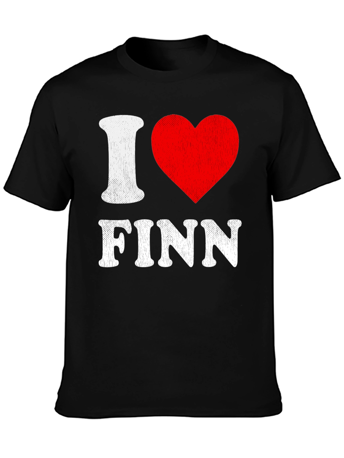 I Heart Finn T-Shirt - Black Graphic Tee