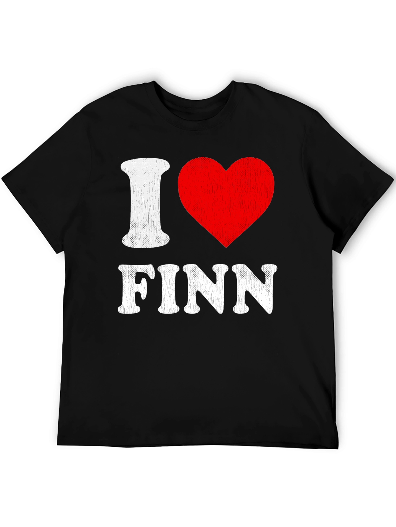 I Heart Finn T-Shirt - Black Graphic Tee
